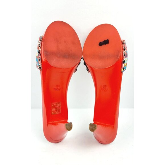 Marc Jacobs wooden Floral Mules‎ - Size 38 - Picture 7 of 8